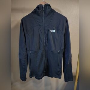 The North Face Polartec Black Waffle Hoodie Jacket